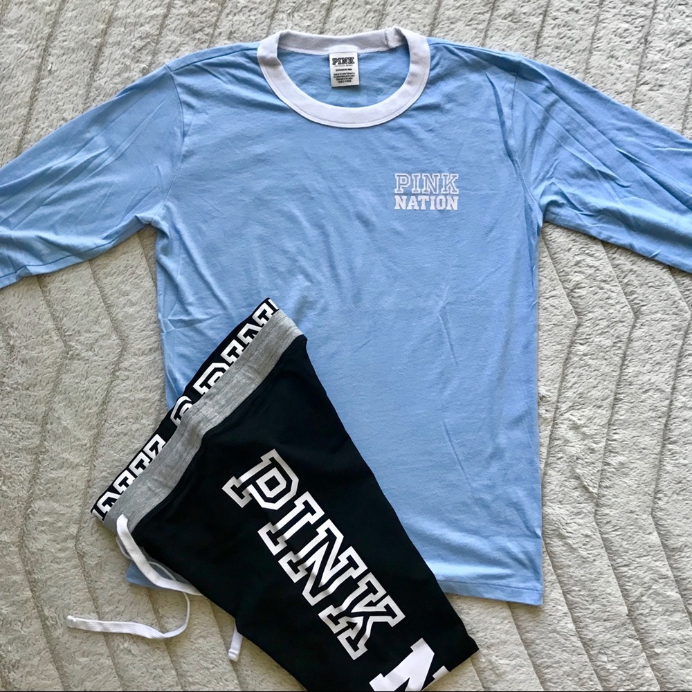 VS PINK Long Sleeve & Yoga Leggings Set